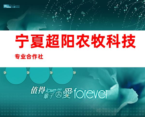 宁夏超阳农牧科技专业合作社